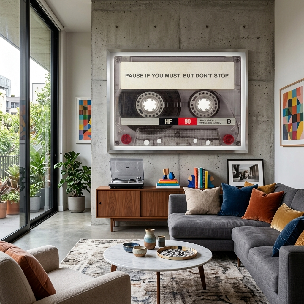 To motivate Don't stop Motivational Canvas Wall Art Print