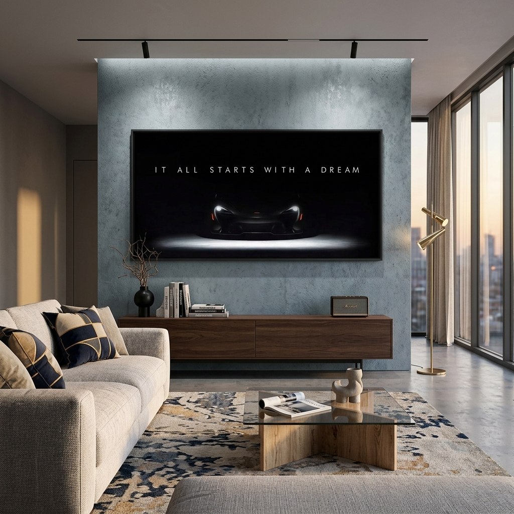 IT ALL STARTS WITH A DREAM McLaren  Canvas Wall Art
