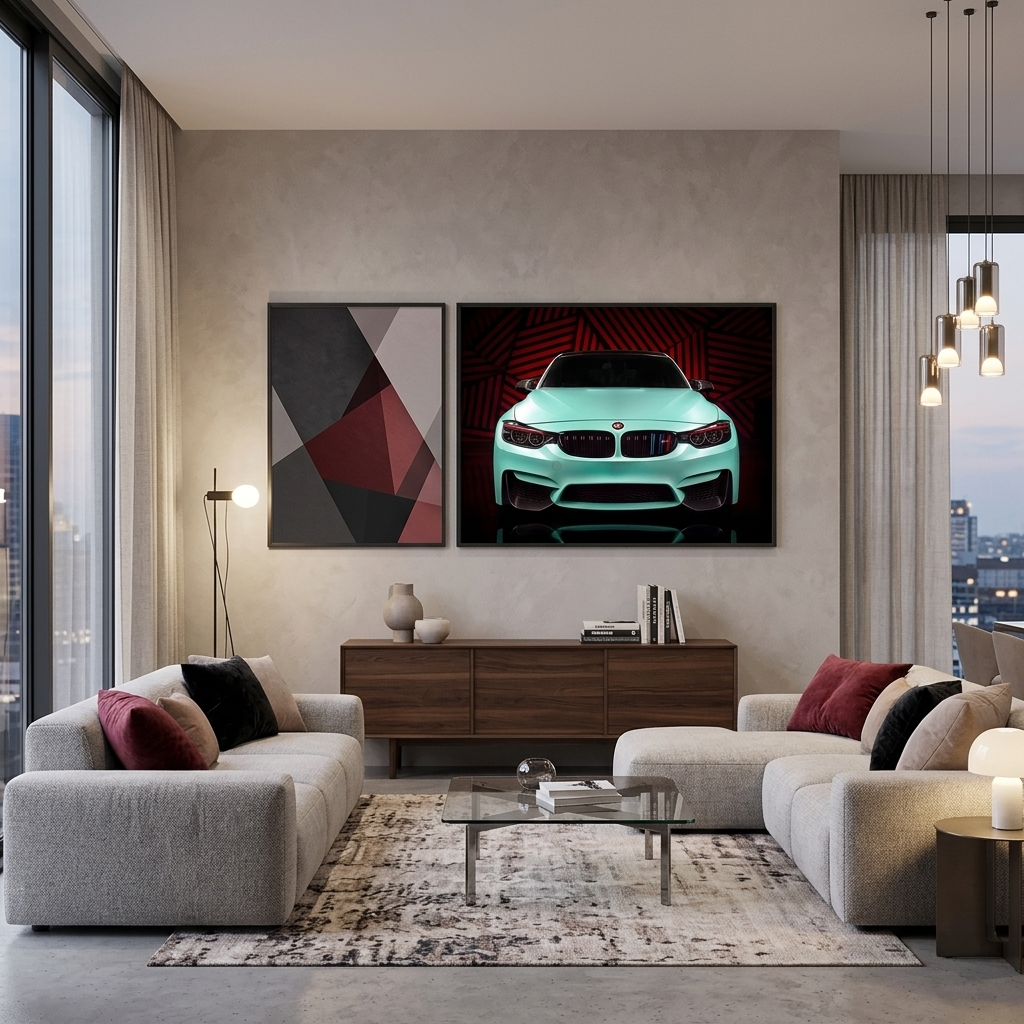 BMW M4 Canvas  Wall Art Print
