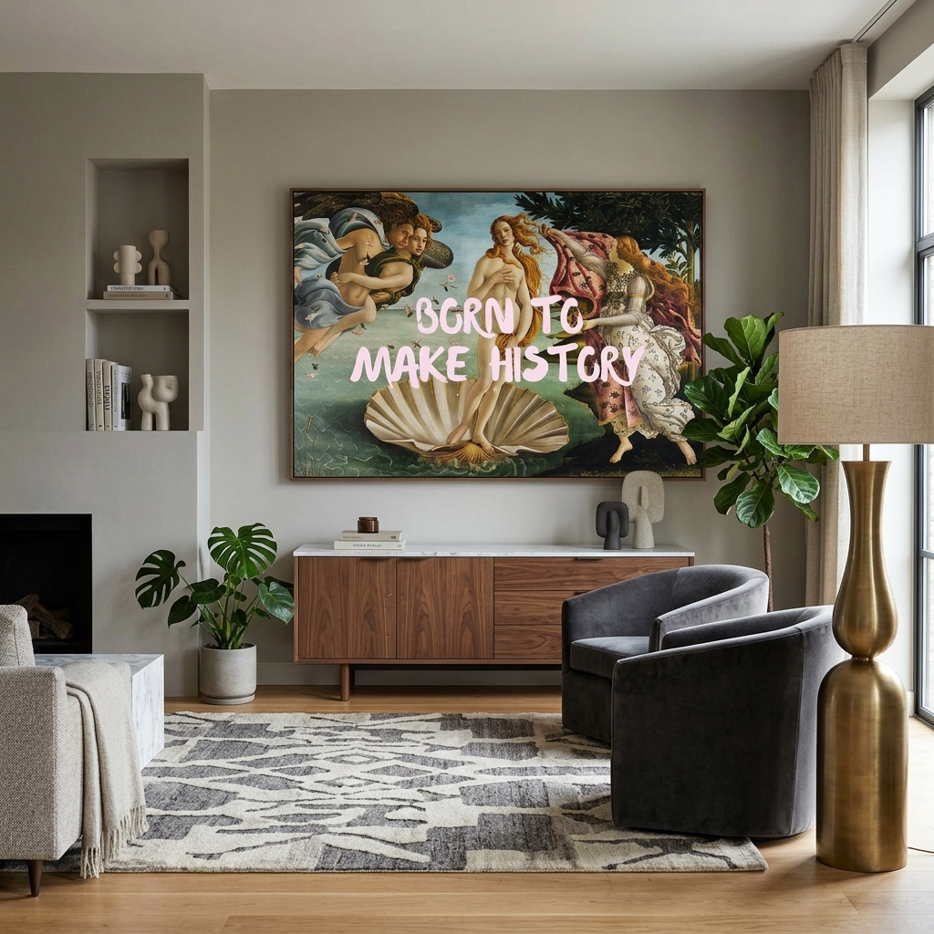Canvas Wall Art Print Born to make history