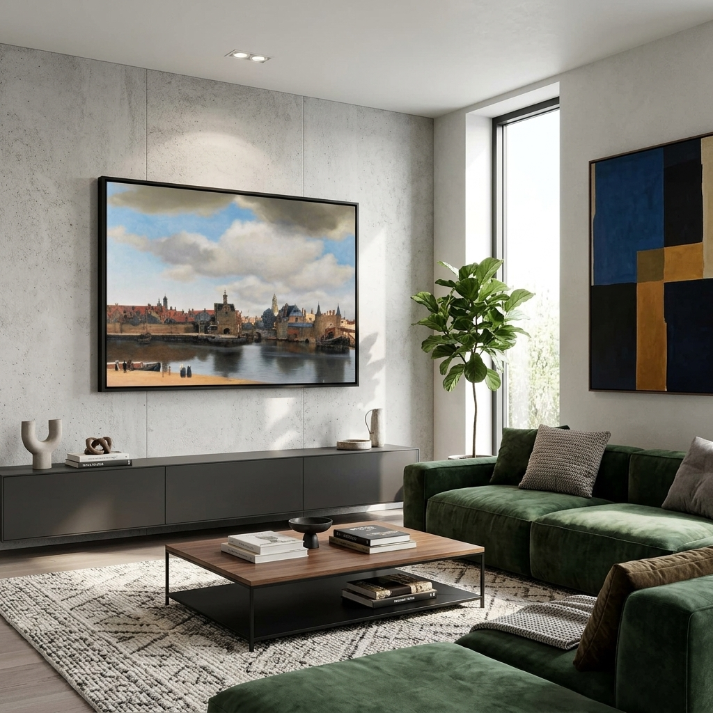 Delta view Reproduction Canvas Wall Art Print