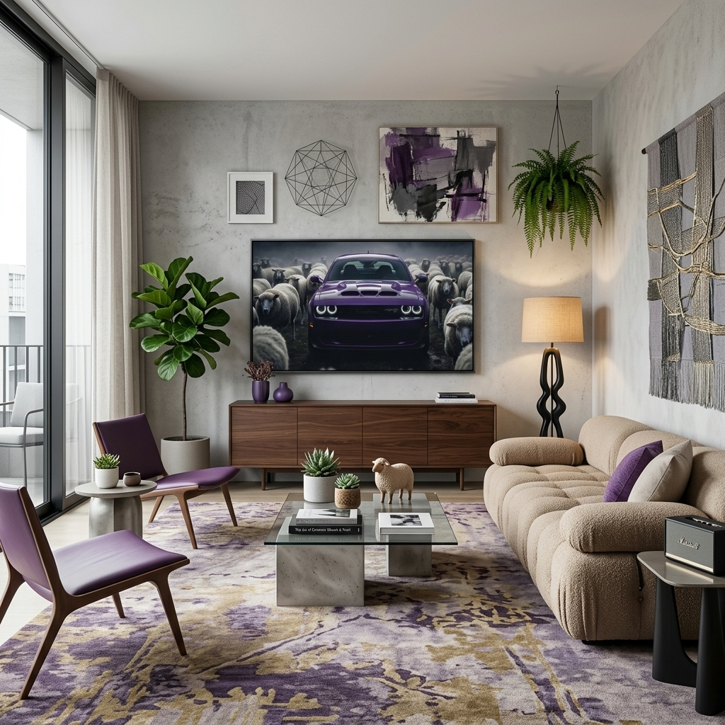 Purple Rebel – Stand Alone, Lead the Pack Canvas Wall Art