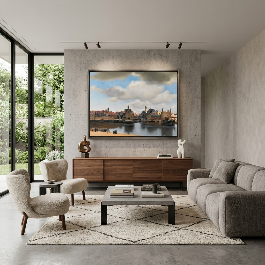 Delta view Reproduction Canvas Wall Art Print