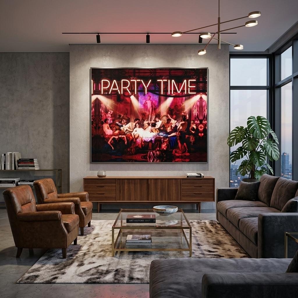 Party Time Canvas Wall Art Print