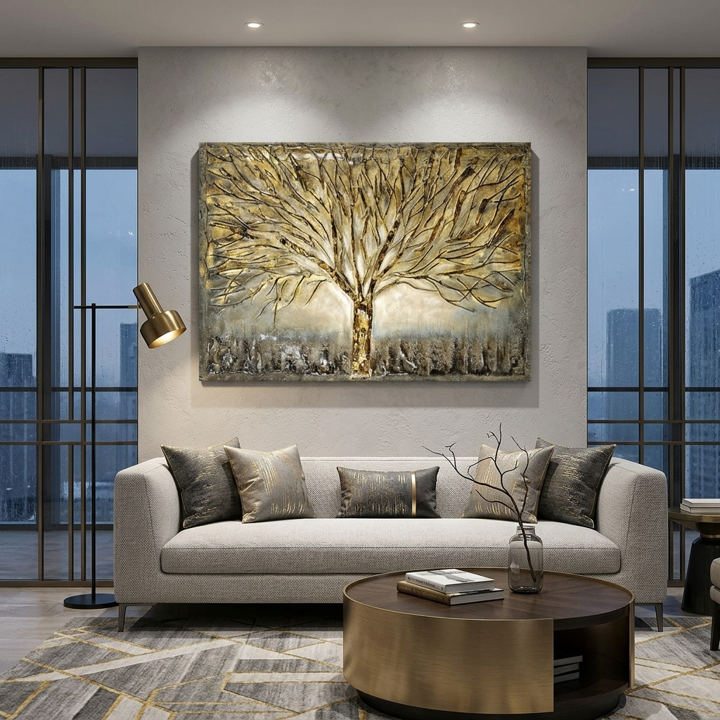 Reproduction of the golden tree Canvas Wall Art Print