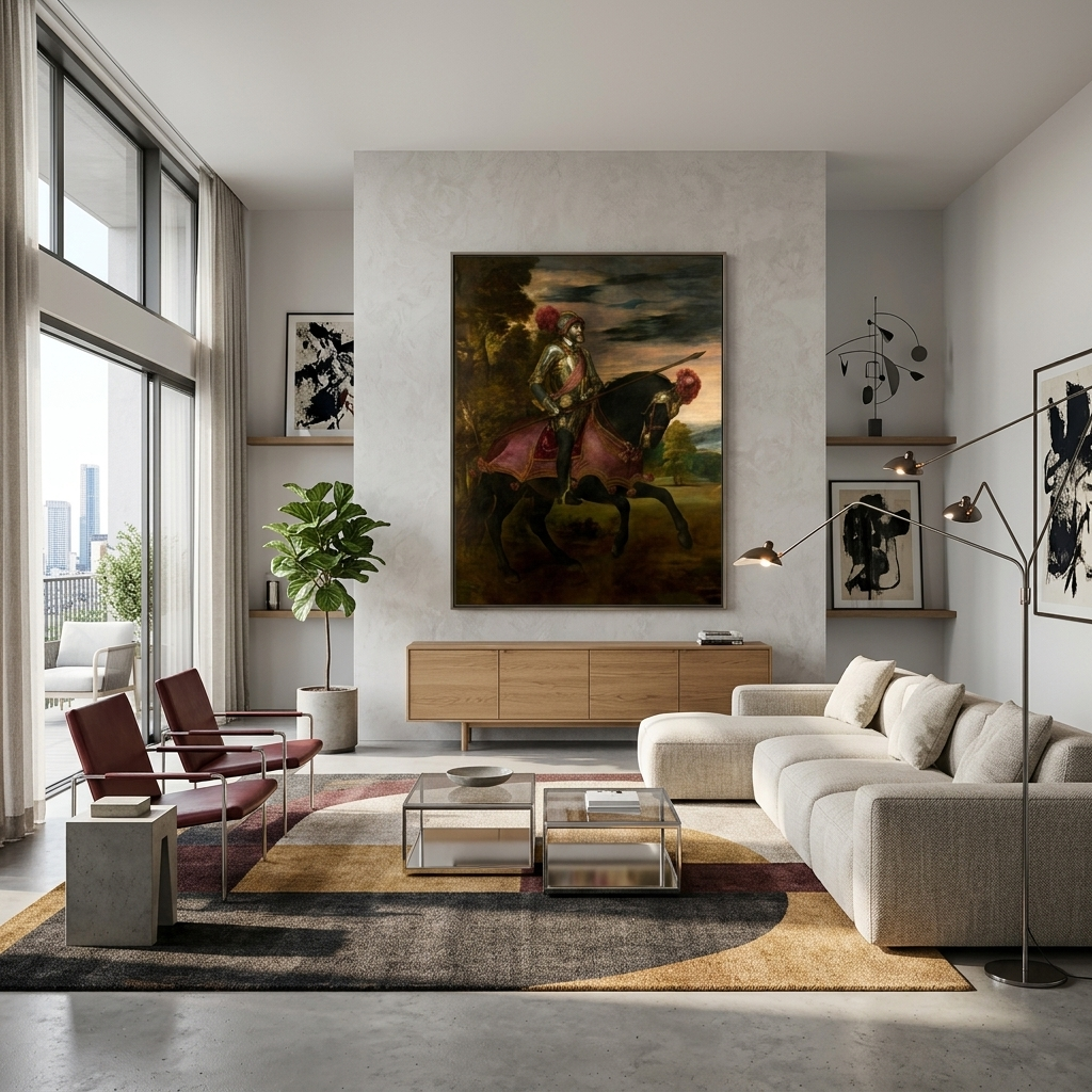 Portrait of Charles V Titian Reproduction Canvas Wall Art Print