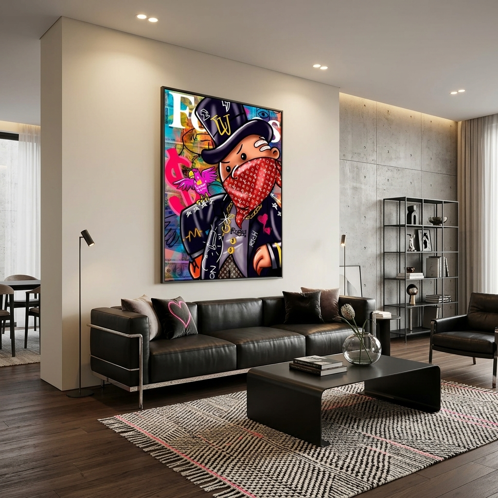 Freedom Monopoly Canvas Wall Art Print