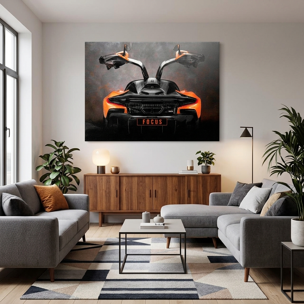 McLAREN BACKSIDE Canvas Wall Art