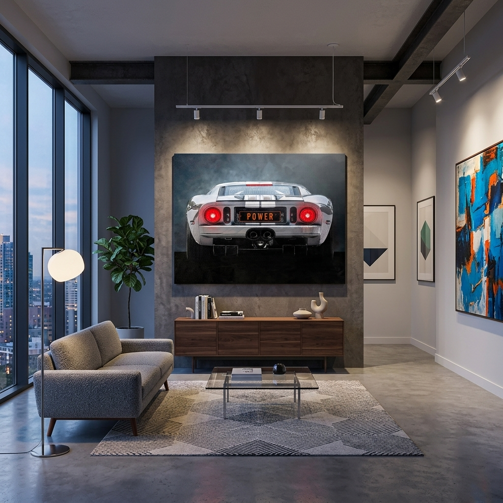 FORD POWER BACKSIDE Canvas Wall Art