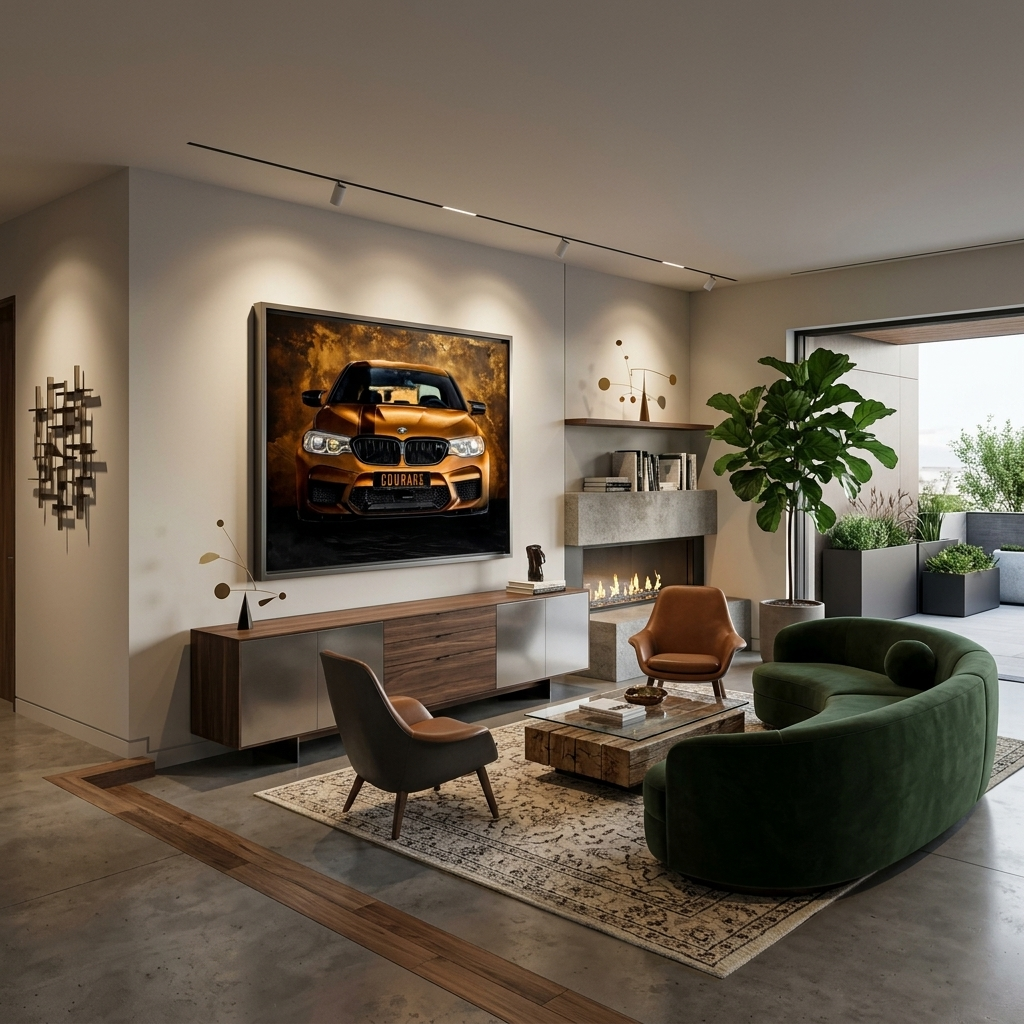 BMW COURAGE BACKSIDE Canvas Wall Art