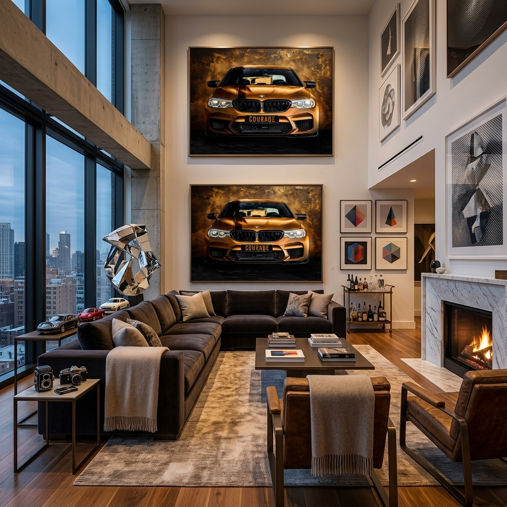 BMW COURAGE BACKSIDE Canvas Wall Art