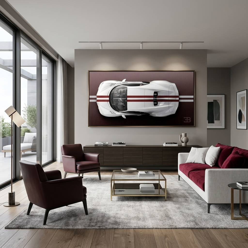 BUGATTI BACKSIDE Canvas Wall Art