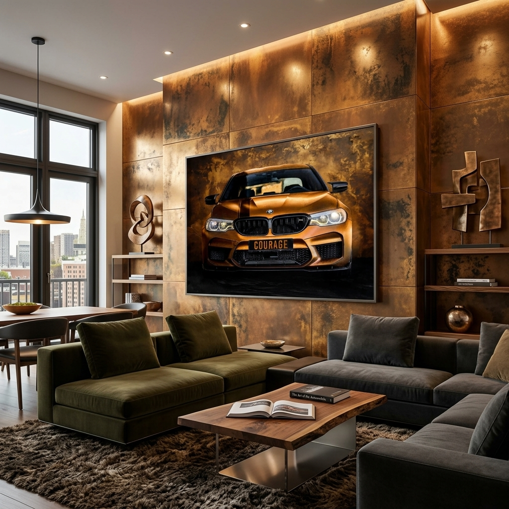 BMW COURAGE BACKSIDE Canvas Wall Art