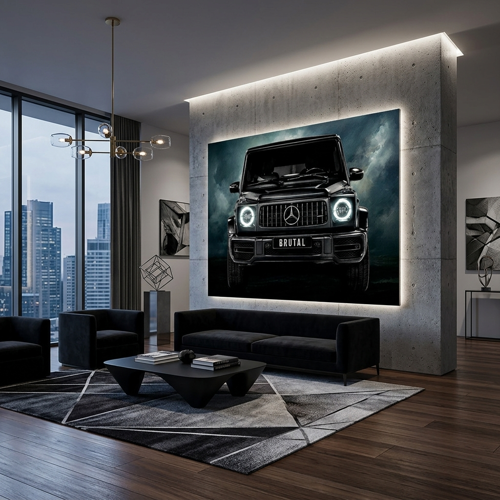 MERSEDES G63 BRUTAL BACKSIDE Canvas Wall Art
