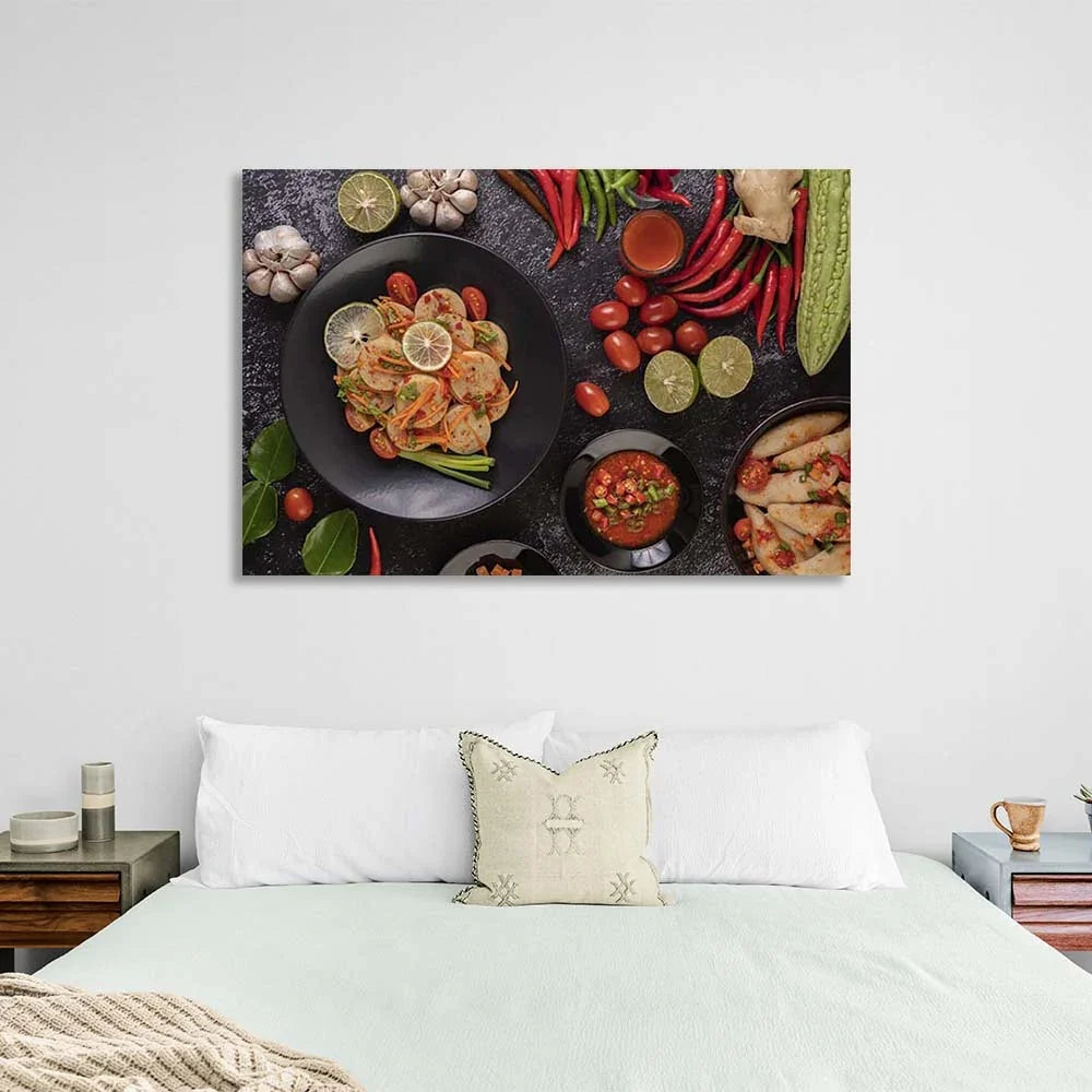 Canvas Wall Art Print For Kitchen  Pork in Vietnamese tradition