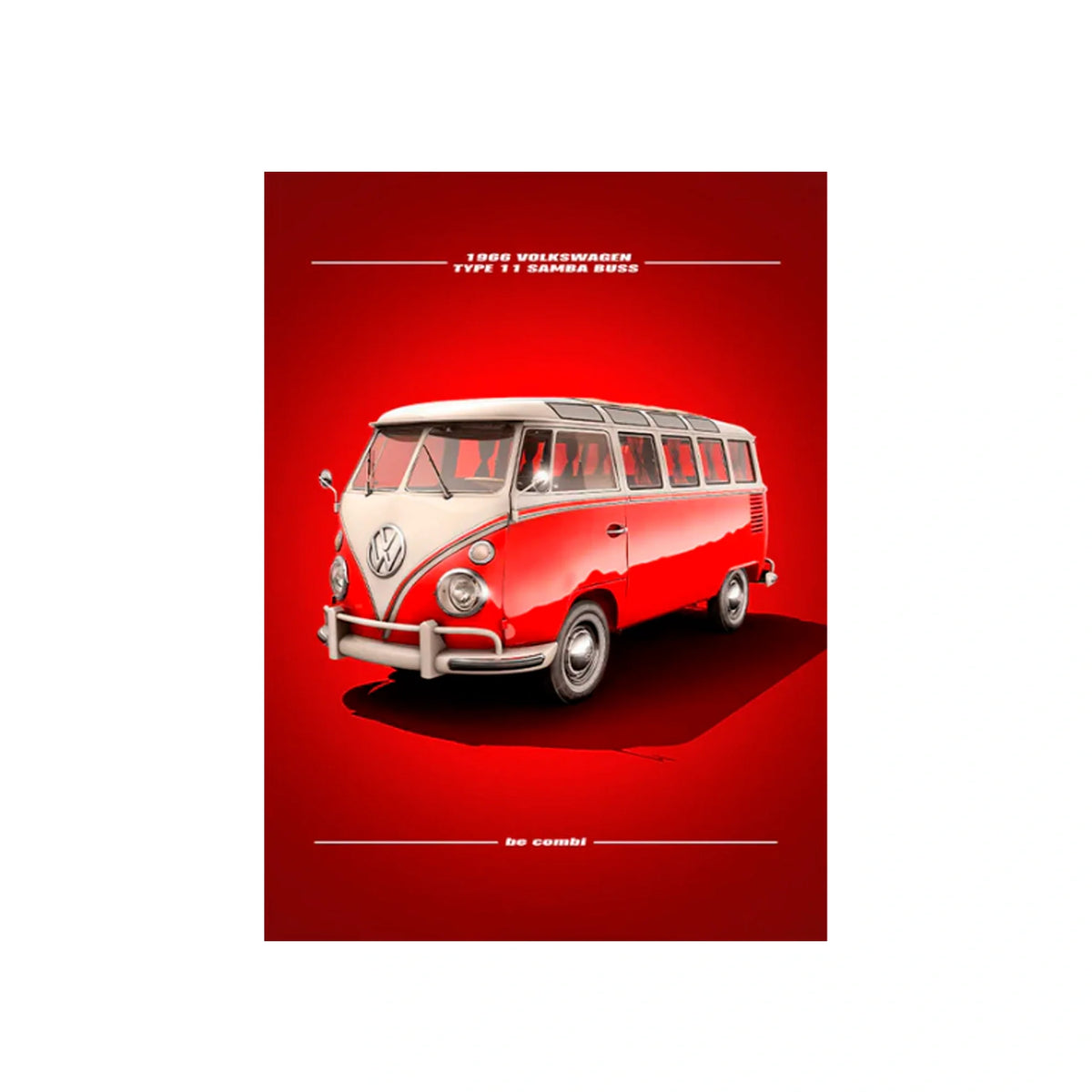 A Volkswagen Car Canvas Wall Art Print