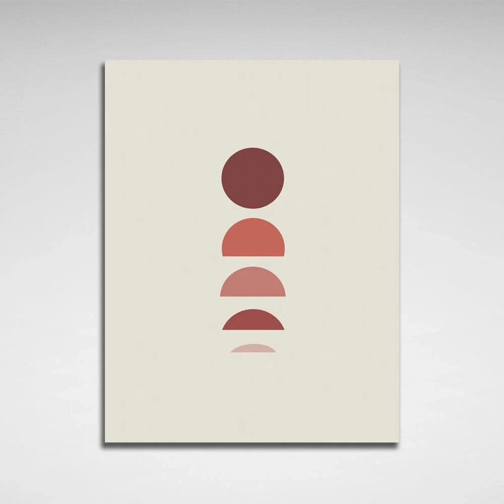 Abstraction Fading shades red Canvas Wall Art Print