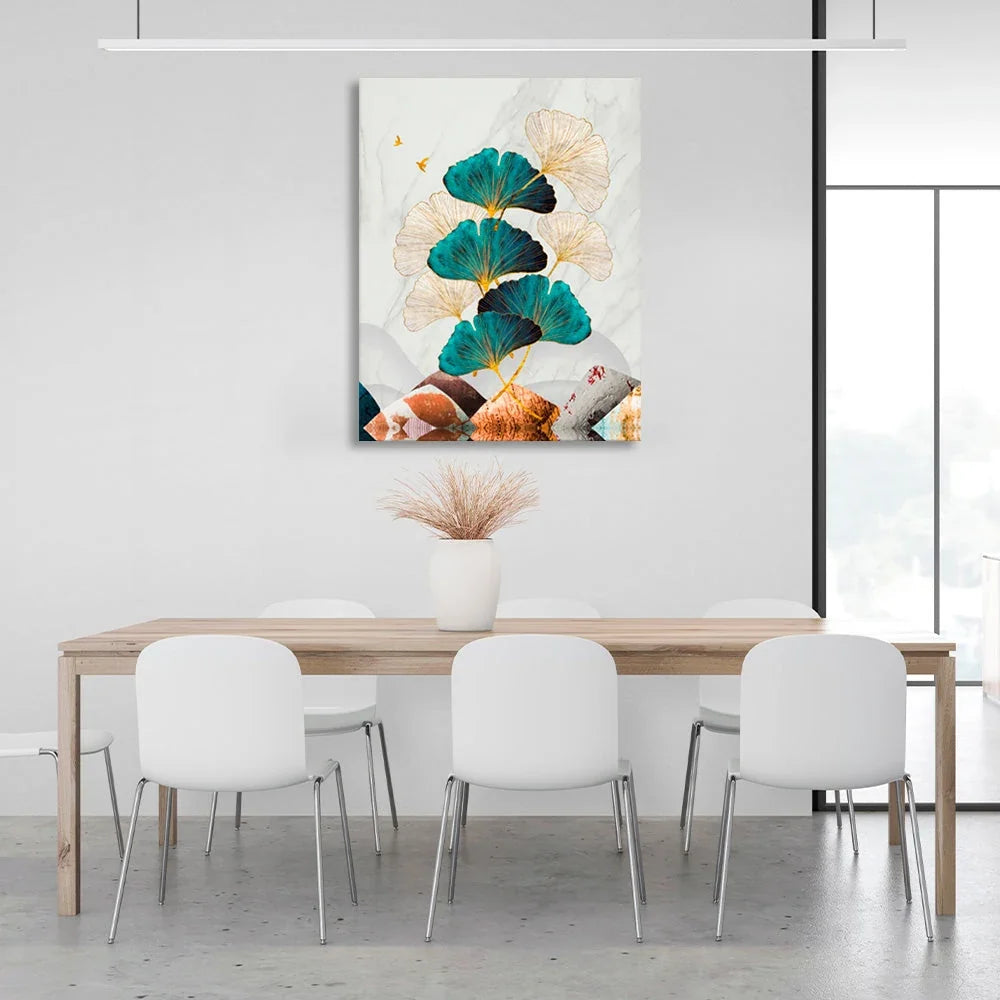 Abstraction plants Abstraction Canvas Wall Art Print