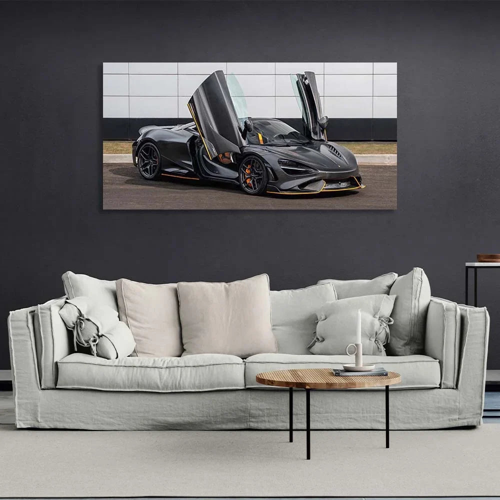 Canvas Wall Art Print Car McLaren 765LT Spider  Carbon Edition