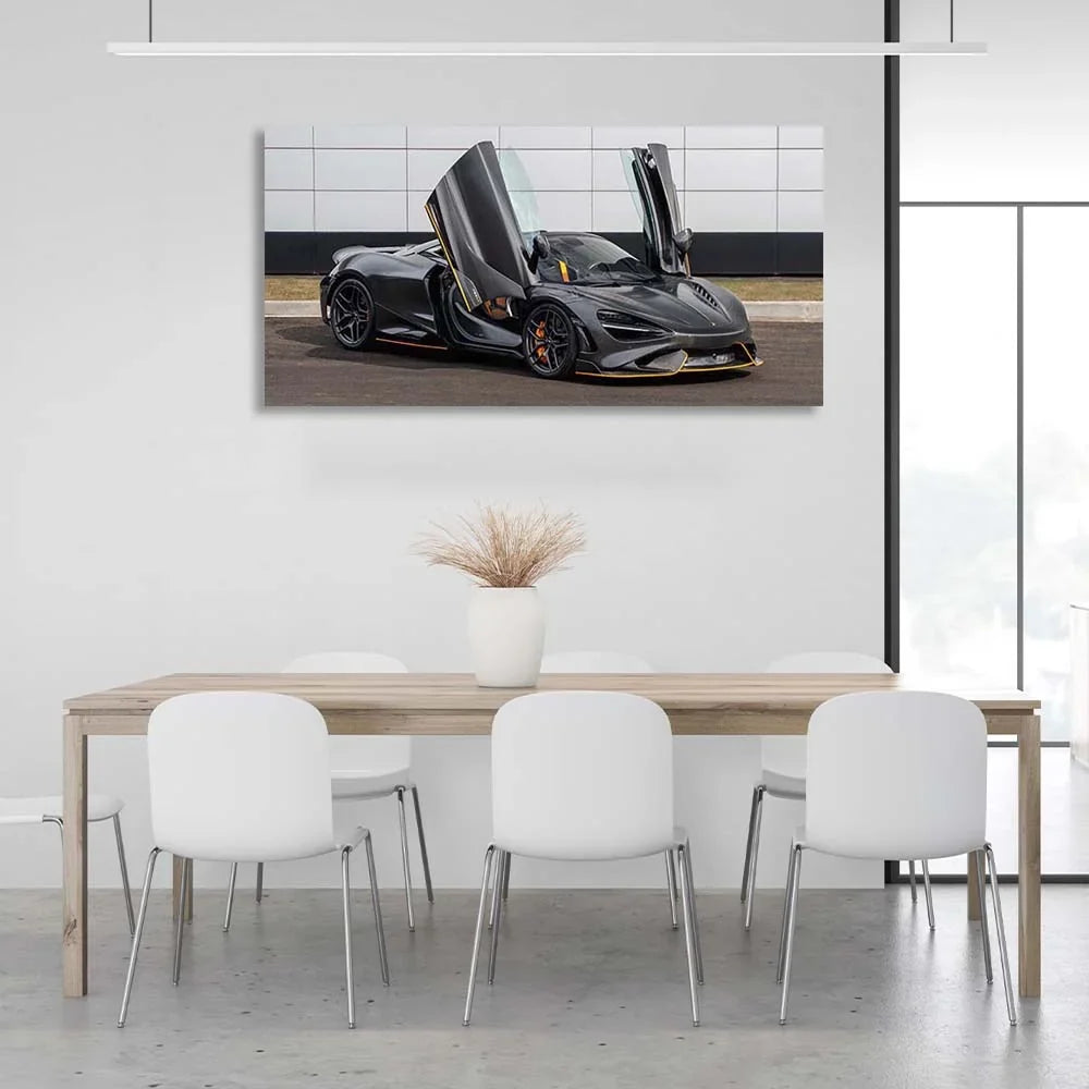 Canvas Wall Art Print Car McLaren 765LT Spider  Carbon Edition