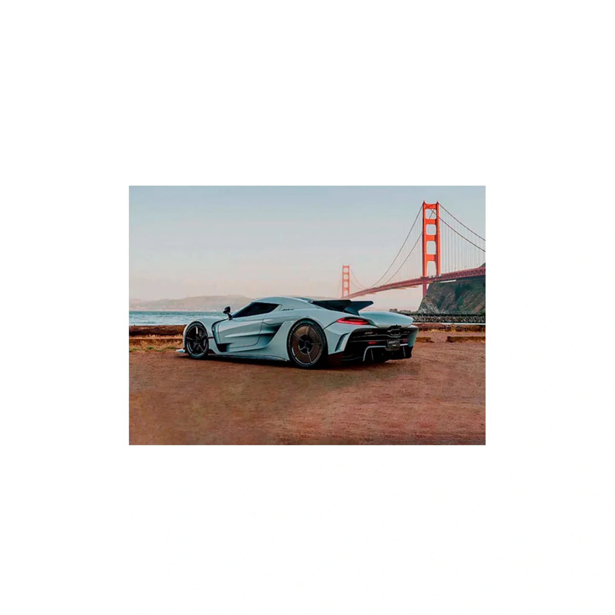 Canvas Wall Art Print Car Koenigsegg Jesko Absolut White