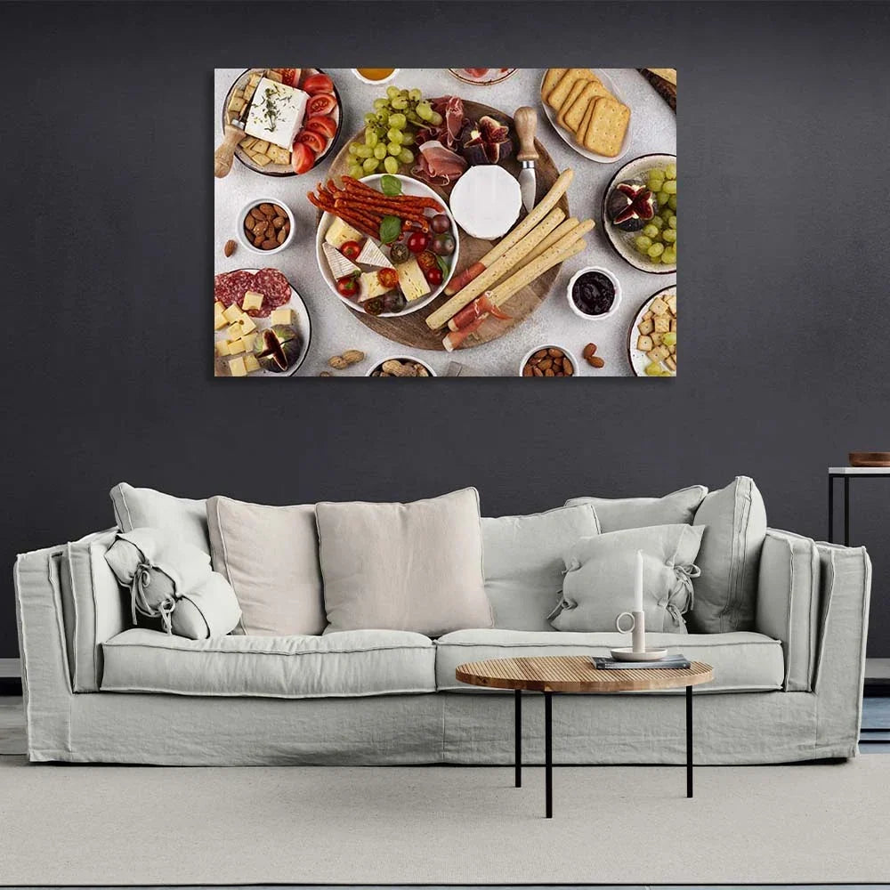 Canvas Wall Art Print For Kitchen Party Snacks 4
