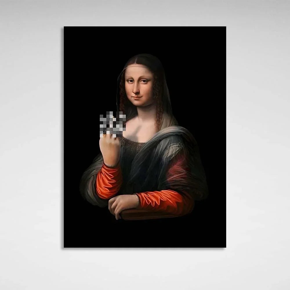 Canvas Wall Art Print Mona Lisa shows