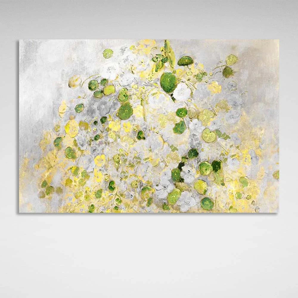 Canvas Wall Art Print Watercolor bouquet of wildflowers