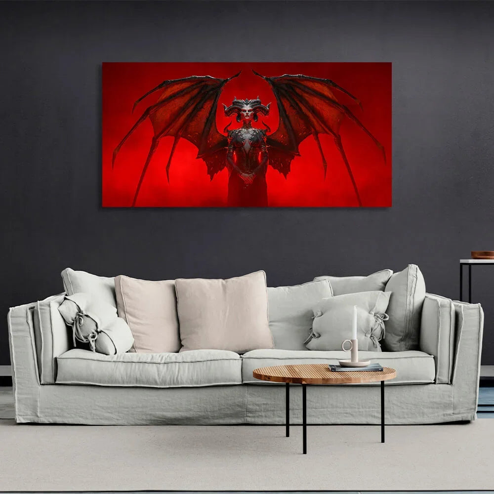 Diablo's demon Lilith Canvas Wall Art Print