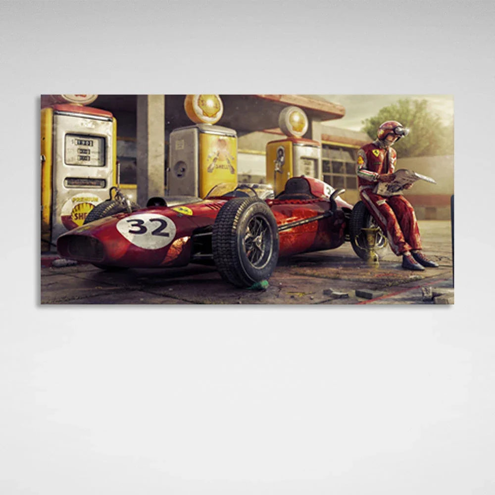 Formula 1 Motodrome  Canvas Wall Art Print