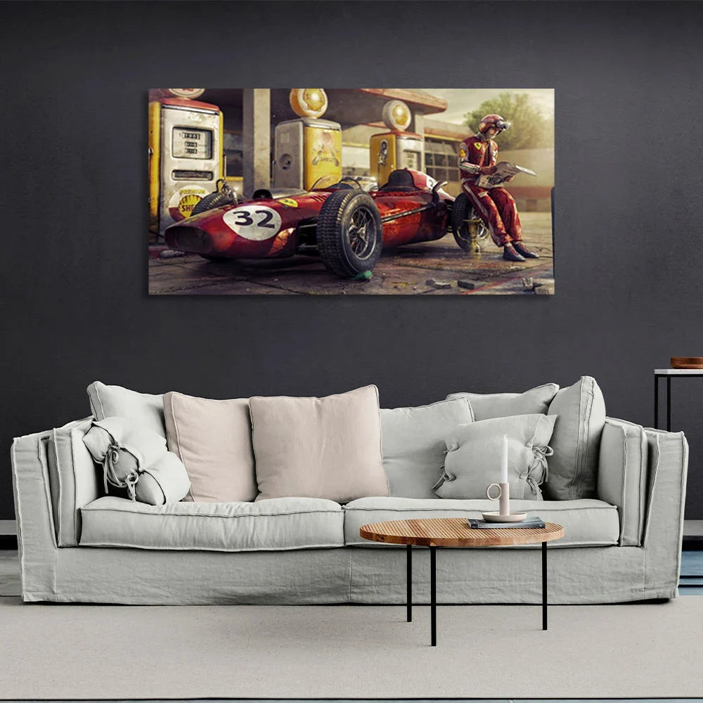 Formula 1 Motodrome  Canvas Wall Art Print