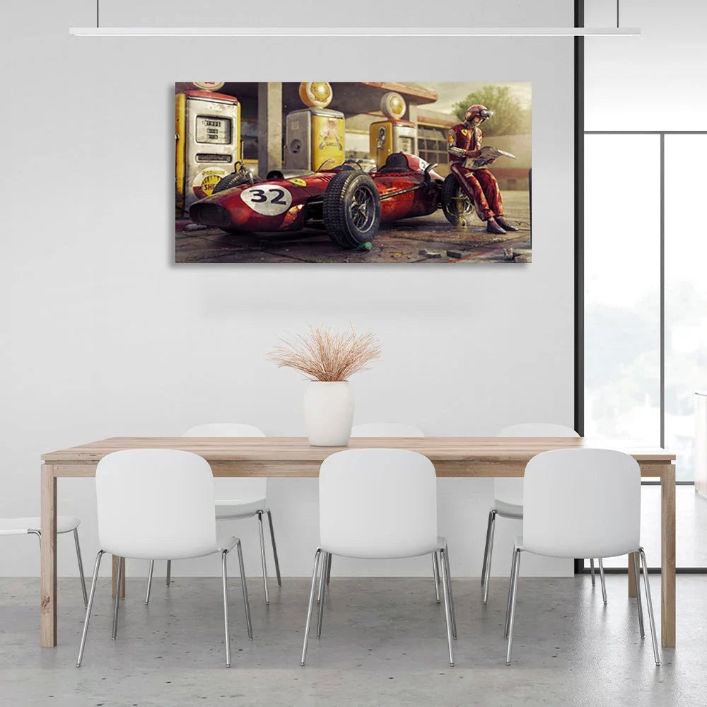 Formula 1 Motodrome  Canvas Wall Art Print