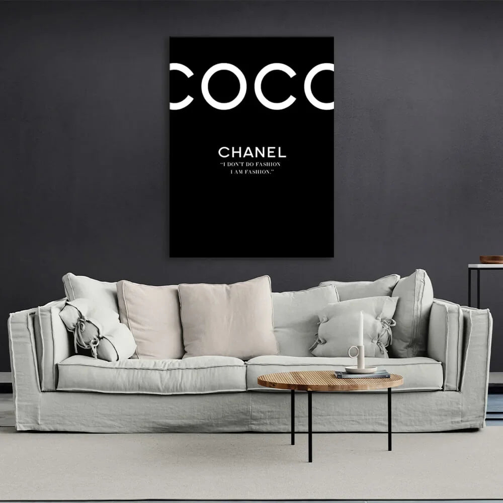 Interior Perfume black Canvas Wall Art Print