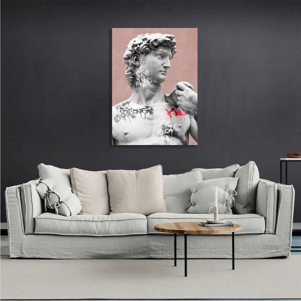 Interior statue  Canvas Wall Art Print