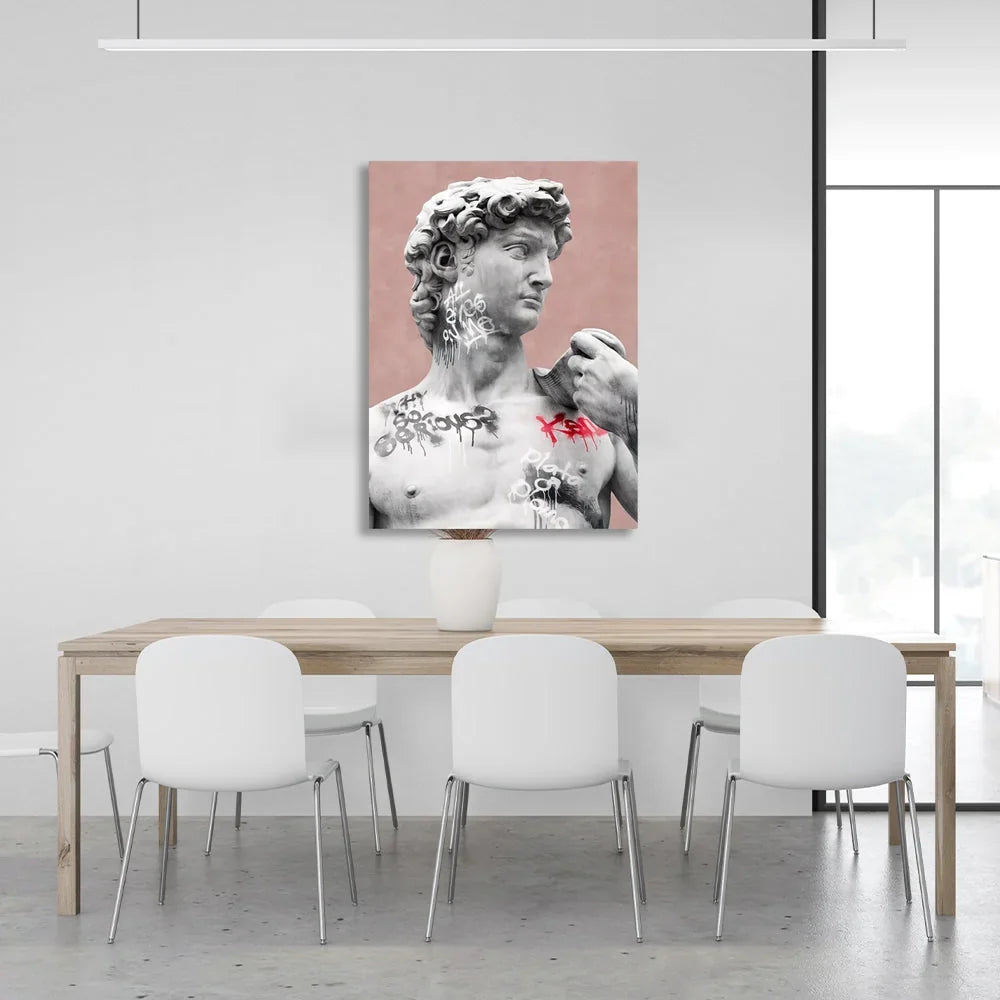 Interior statue  Canvas Wall Art Print