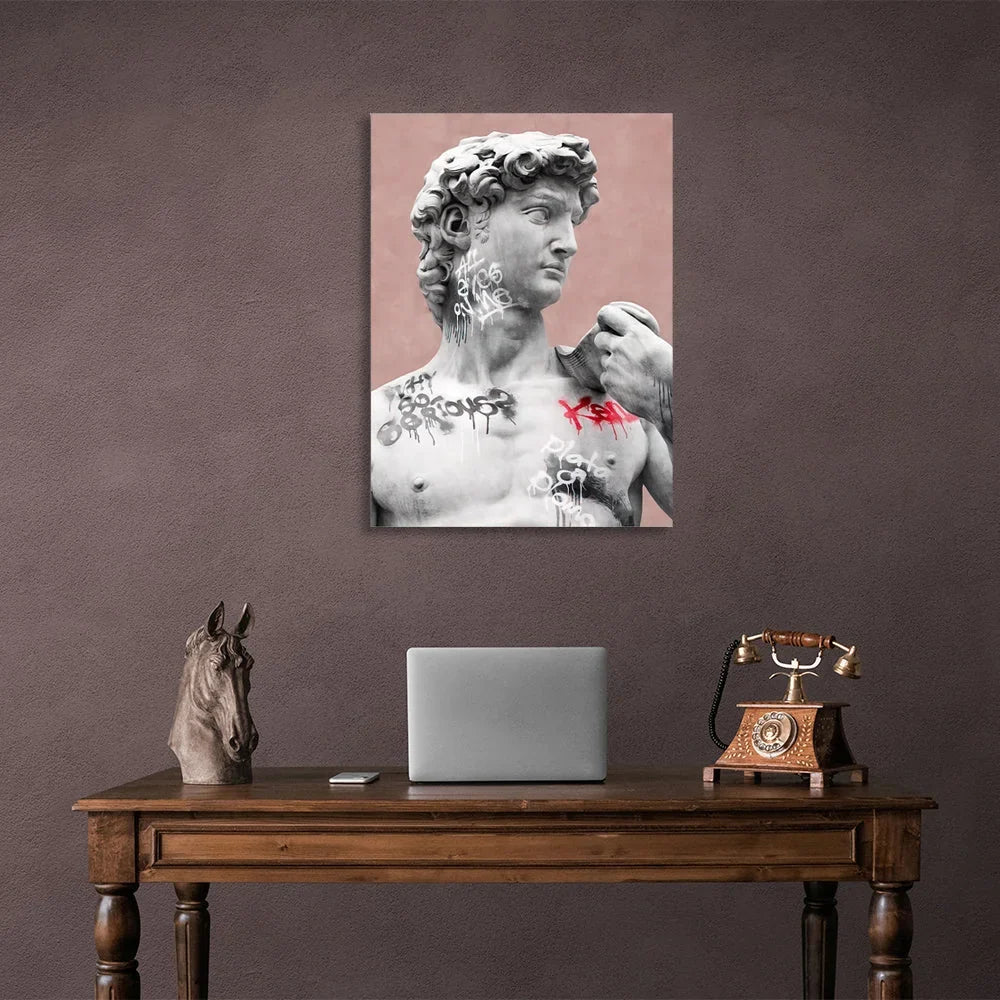Interior statue  Canvas Wall Art Print