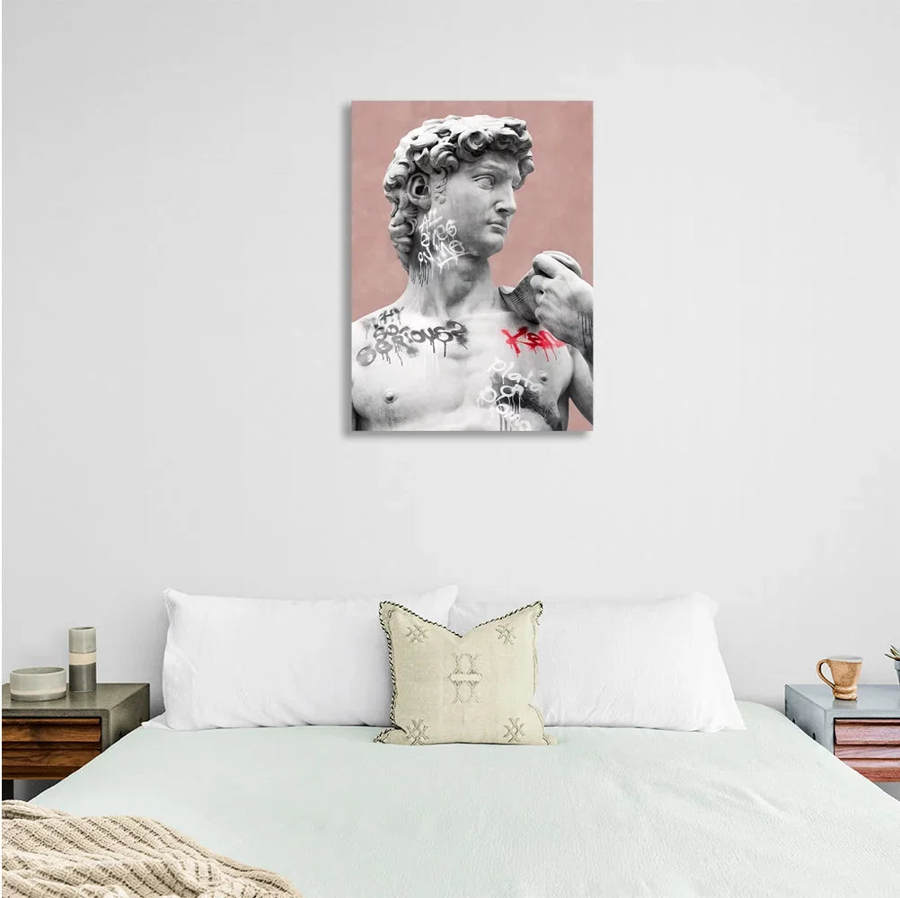 Interior statue  Canvas Wall Art Print