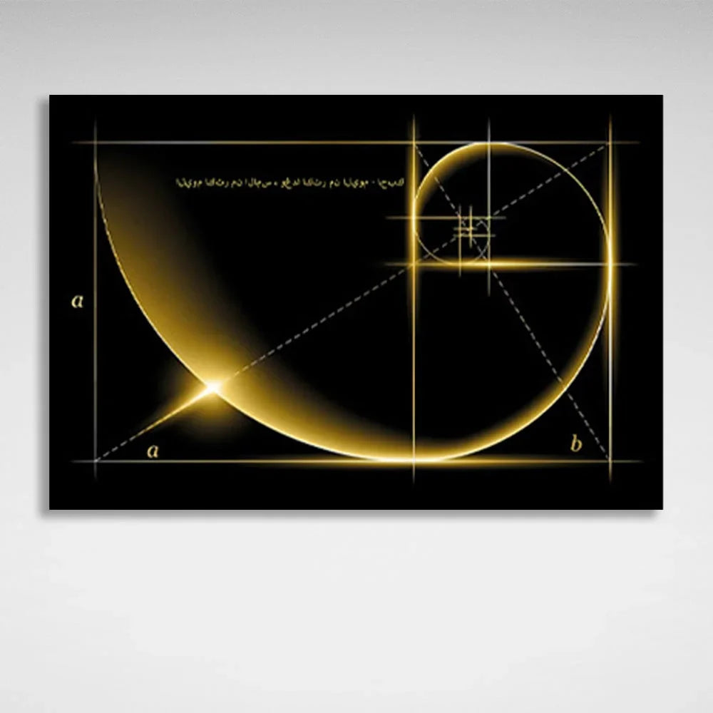 Pharaoh's cylinders and the golden ratio Canvas Wall Art Print