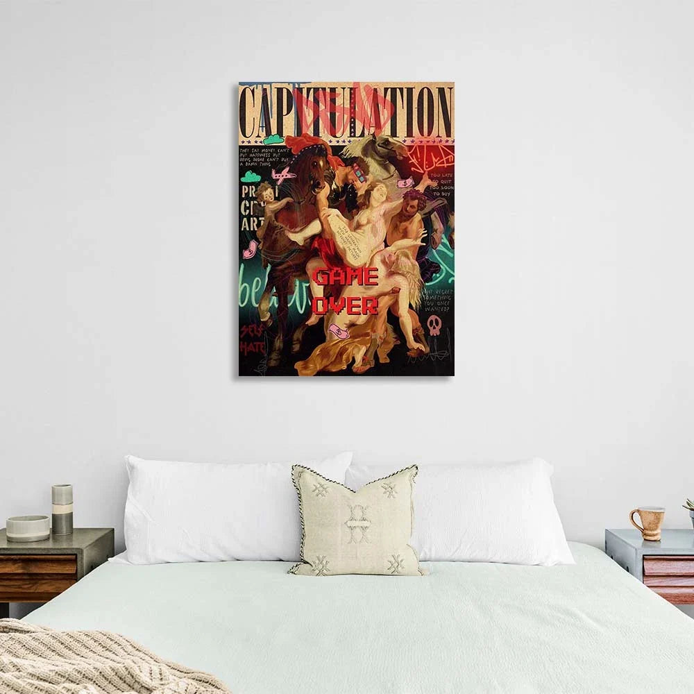 Pop Art The Abduction of the Daughters Canvas Wall Art Print