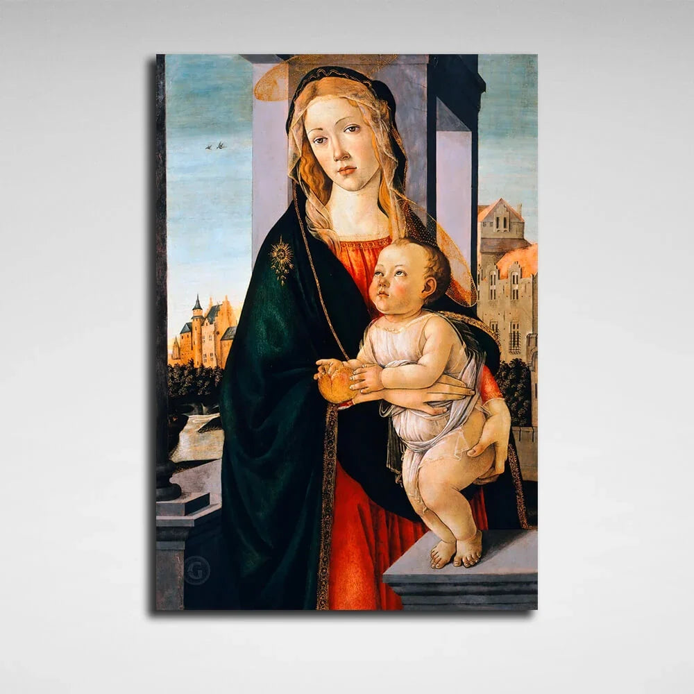 Madonna and Child Reproduction Canvas Wall Art Print
