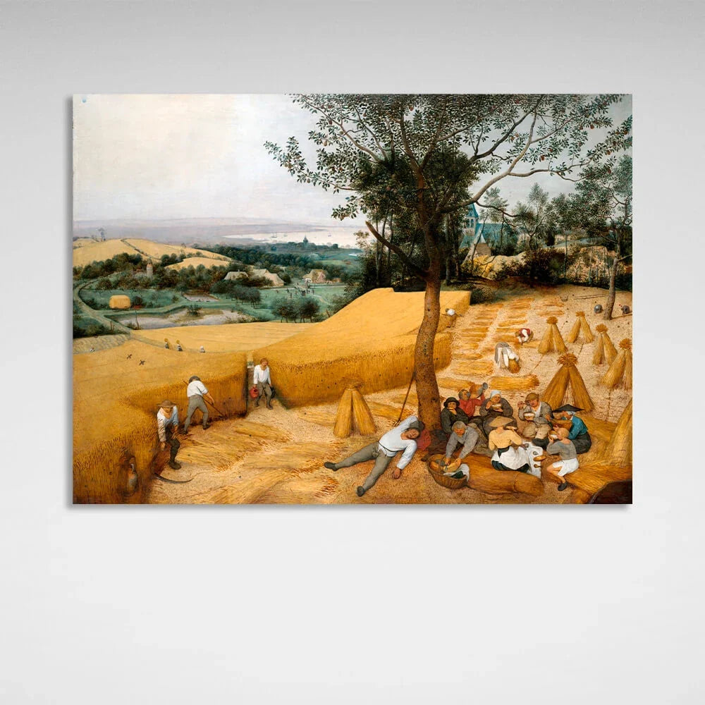 Harvest by Pieter Bruegel Reproduction Canvas Wall Art Print