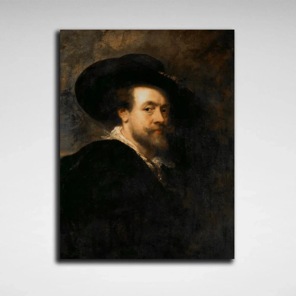 Self-Portrait by Peter Paul Rubens. Reproduction Canvas Wall Art Print
