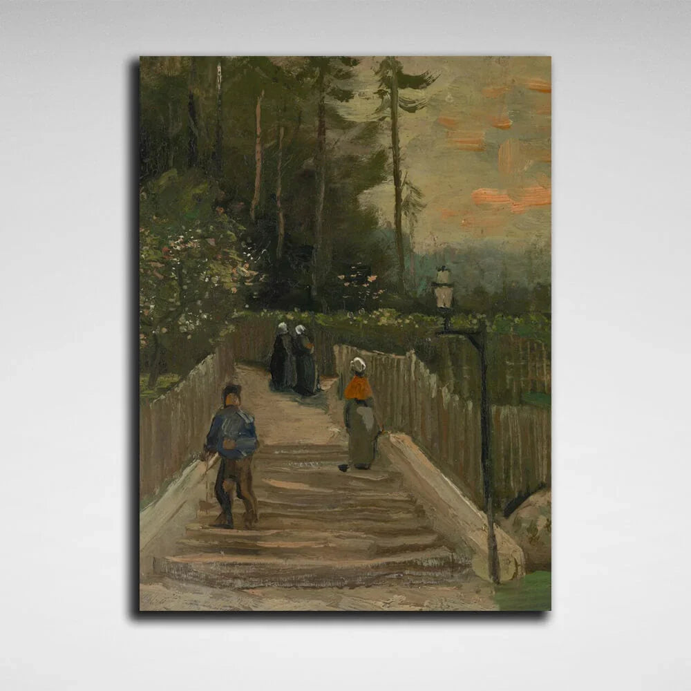 Rise in Montmartre Paris Vincent van Gogh Reproduction Canvas Wall Art Print