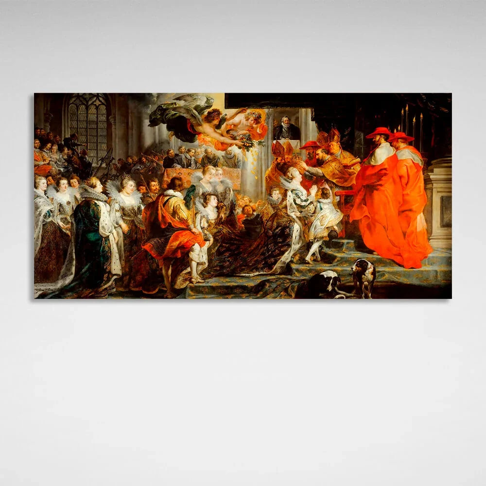 The Coronation of Maria de' Medici Reproduction Canvas Wall Art Print
