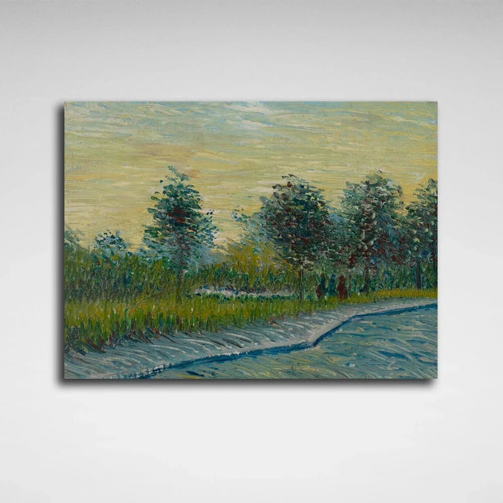 Square St. Pierre at sunset Vincent van Goghi Reproduction Canvas Wall Art Print