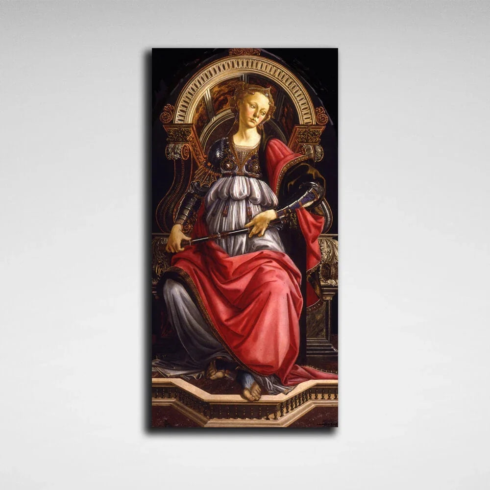 Sandro Botticelli's Allegory of Strength Reproduction Canvas Wall Art Print