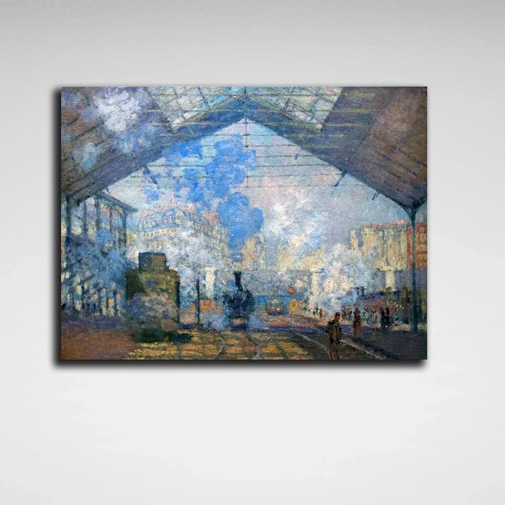 Saint-Lazare Station Reproduction Canvas Wall Art Print