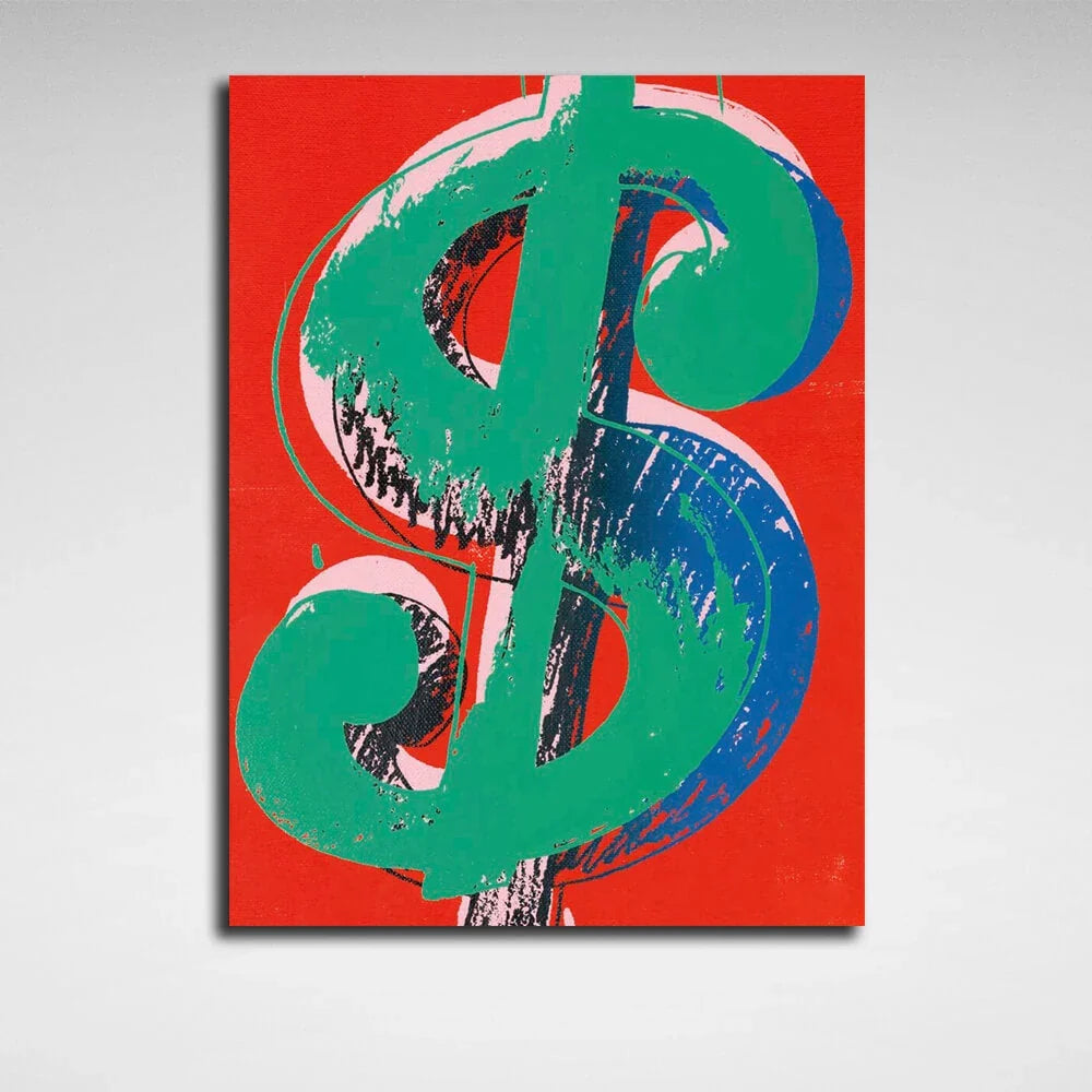 Paper dollar Reproduction Canvas Wall Art Print
