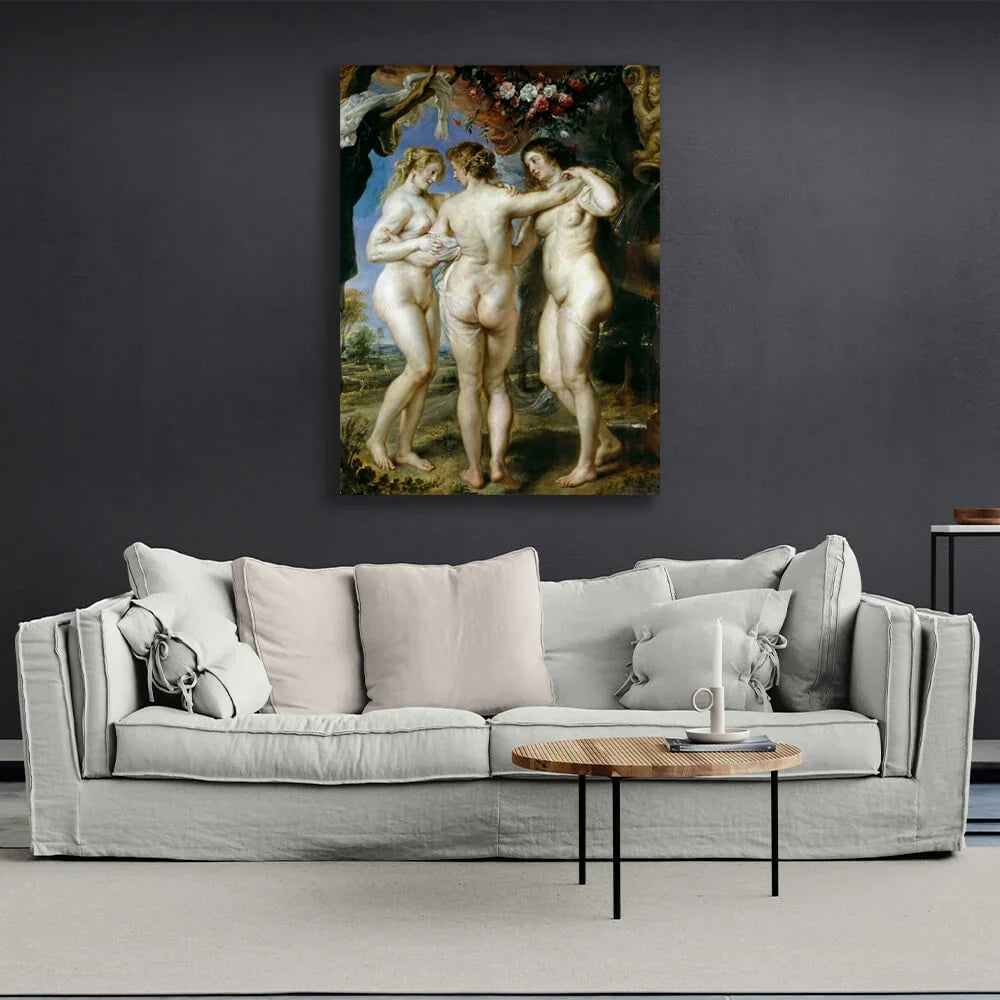 The Three Graces Canvas Wall Art Print