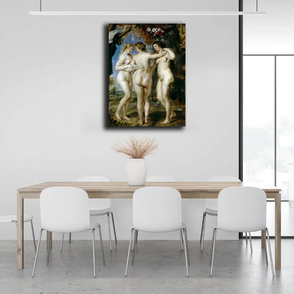 The Three Graces Canvas Wall Art Print